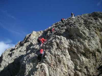 019-Im Maximiliansteig - Beim Aufstieg zum Grossen Rosszahn